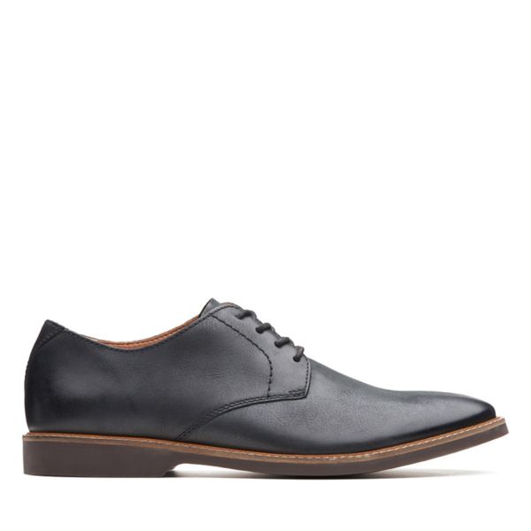 Clarks Mens Atticus Lace Wide Fit Shoes Black | USA-4705168